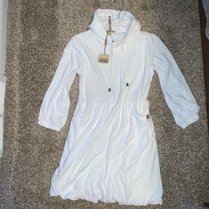 Hooded Burberry Terry Cloth Dress